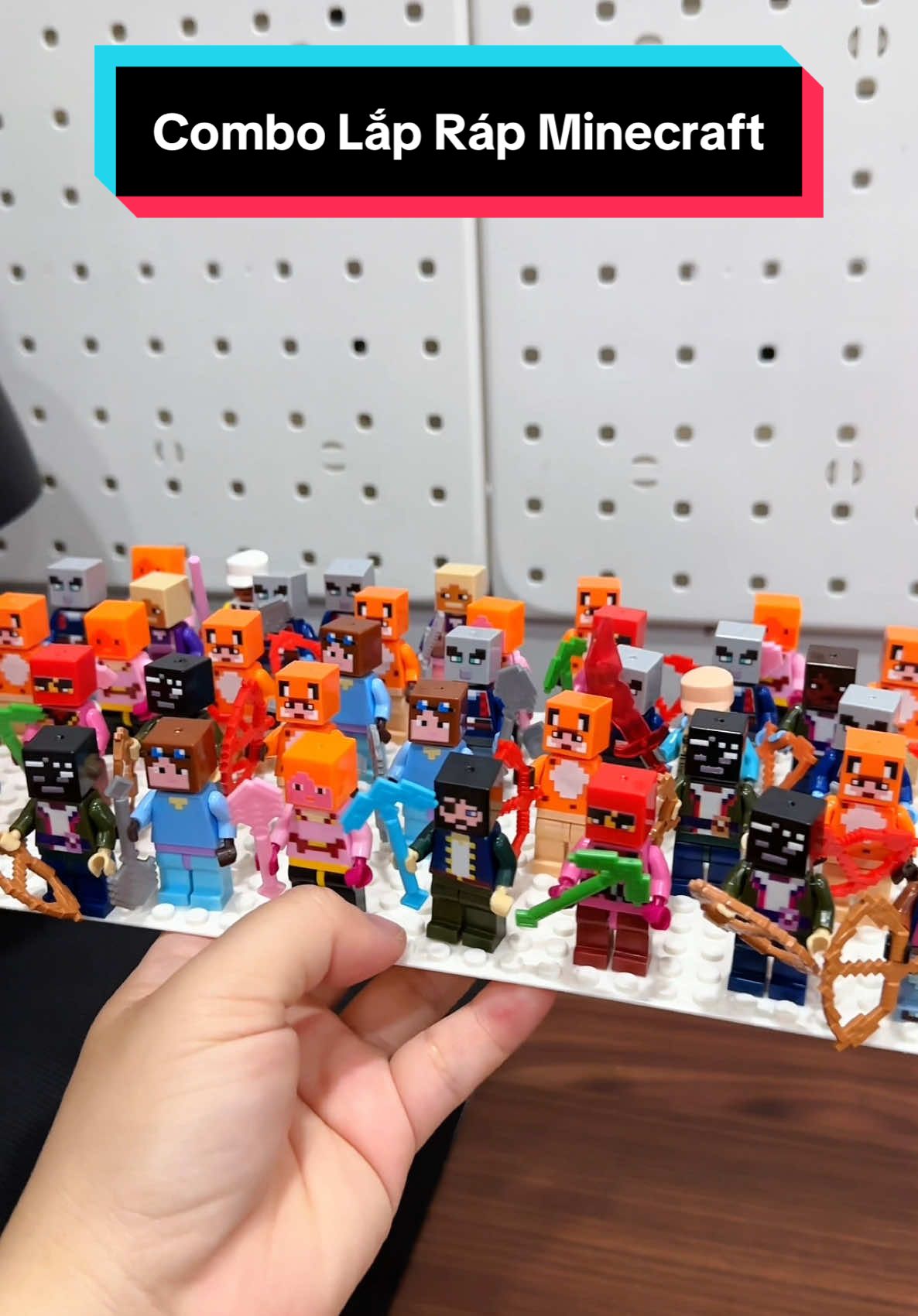 Combo lắp ráp các nhân vật Minecraft 10/20/40 tặng kèm chân đế lắp #dochoi #dochoichobe #xuhuong #viral #Minecraft #dochoilaprap #dochoixephinh #dochoibetrai 
