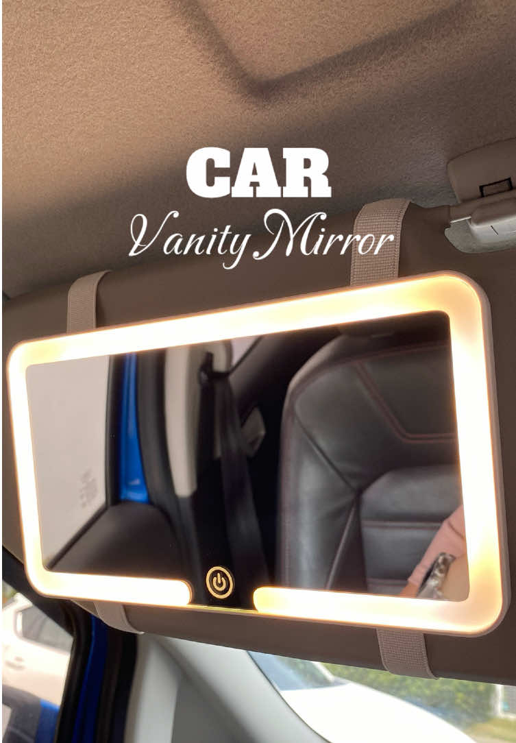 Decorate my car with me pt. 1 🎀🚙✨ 🛒Led Car Vanity Mirror Sun Visor Touch Screen Adjustable Brightness 3 Mode Switchable Makeup Car Interior Clip Mirror #cartok #car #caraccessories #carsoftiktok #fyp #fypage #accessories #catsoftiktok #cartips #vanitymirror 