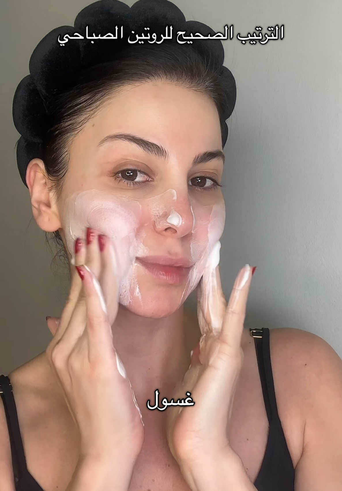 Morning skincare routine in the correct order!☀️ . #skincareroutine #skincare #العناية_بالبشرة #SelfCare #glassskin #fyp 