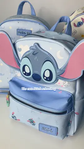 A must-have thing for school,this Stitch backpack is absolutely cute and practical for kids 🥰💙#stitch #packpack #miniso #chidren 