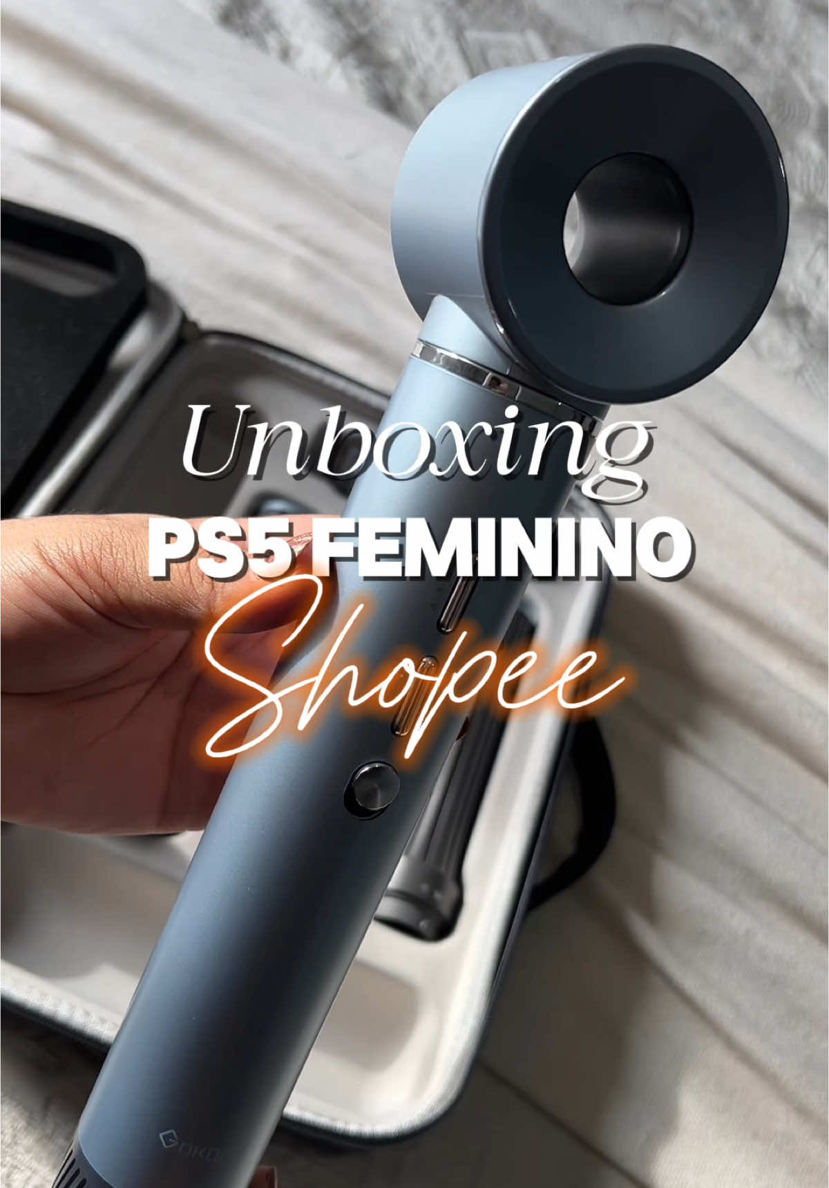 Meu PS5 feminino da Shopee🧡 Eu estou apaixonada pela qualidade desse produto. Logo mais sai o vídeo de teste. @GOKOCO  ✨ LINK NA BIO #gokoco #unboxingvideo #secador