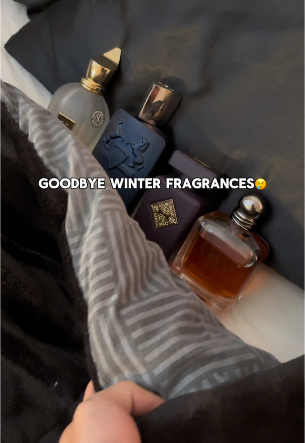 Til next year 😭 #fragrance #mensfragrance #fragrancereview #winterfragrance #xerjoffnaxos #parfumsdemarlylayton #initiosideeffect #strongerwithyouintensely 