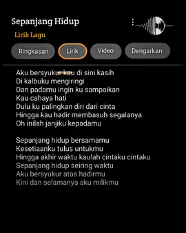 Sepanjang Hidup 🎧🎶 #sepanjanghidup #liriklagu #music #foryoupage #xybca #fyppppppppppppppppppppppp 