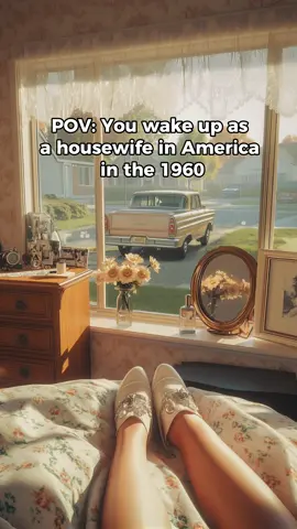POV you wake up as a housewife in America in the 1960                  Subscribe for more immersive content! #POV#Vintage#fyp#1960#60s#Nostalgia#AmericanVintage#Retro#AIart