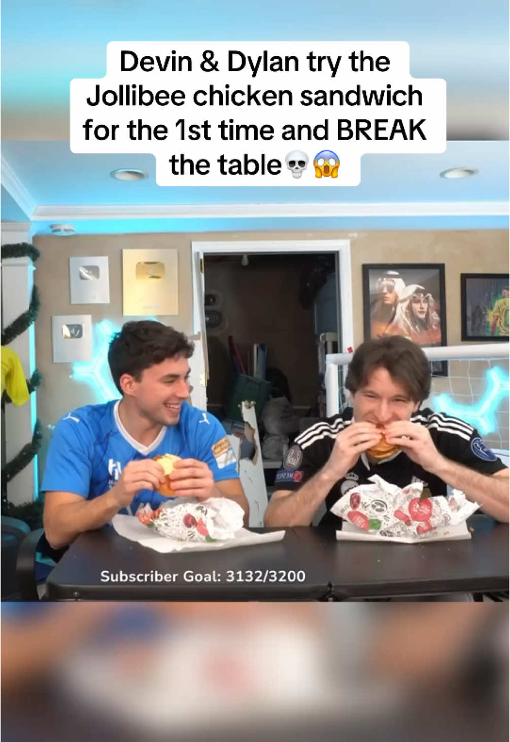 WHAT THE JAWN #devincaherly #devinanddylan #FOOD #jollibee #jollibeetiktok #funny