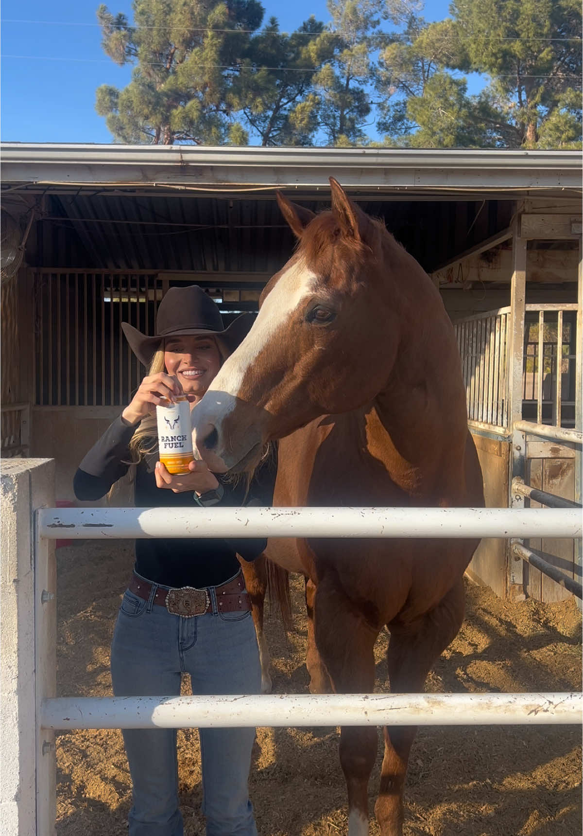 Crackers and I sipping on some @Ranch Fuel #ranchfuel #ranchfuelenergy #country 
