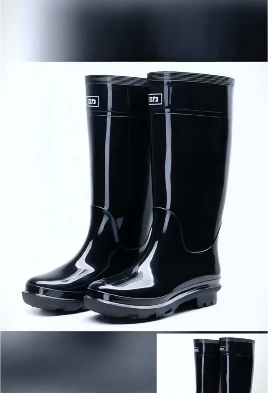 High black fishing shoes Waterproof shoes anti-slip wear-resistant high rain shoes, #tendonsolerainboots #rainboots #highrainboots #rainbootscover#boots #rainboots #bota #botas #boot#fyp #foryou #goothing #tiktokshop 