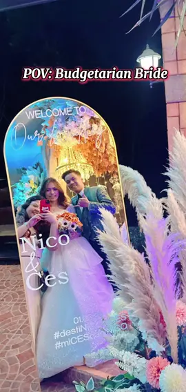 Less than 2k lang. Maiuuwi mo pa after ur wedding 🤗 Laking tipid namin dito #selfiemirror #weddingph #budgetarianbride #tipidtips #diywedding 