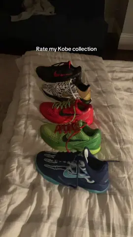 Rate my Kobe collection 1-10 #kobe #basketball #shoes #fypシ 