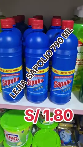 🥳Lejía Sapolio 790 ml 🥳 a un Preciazooo... 🥳🥳 🥳🥳🥳🥳 s/ 1.80 🥳🥳🥳🥳 💢Hola!, Nos Ubicamos en: 💖 *Direccion Tienda* Jr. Amarantos 981 *Urb 22 de Agosto Frente al parque// ref. alt.de Paradero Pollos en Av. Palmeras  - Los olivos  ⚘️Horarios de Atención: *11:30 am - 9:00pm* 💖  *Direccion Tienda : Av. México 292 Urb El Parral - 