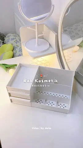 Cakep banget buat ngrapiin kosmetik aku yang suka berceceran 🤩🫶🏻✨ #rakkosmetik #rakkosmetikmurah #rakmurah #tempatkosmetik #raklacikosmetik #storagebox 