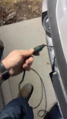 Have to plug my spark plug warmer in #mechanic #diesel #ram2500 #dodge #winter 