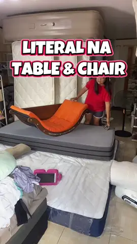 literal na table & chair talaga to #rocking #rockingchair #chair #2n1sofachair #sofa 
