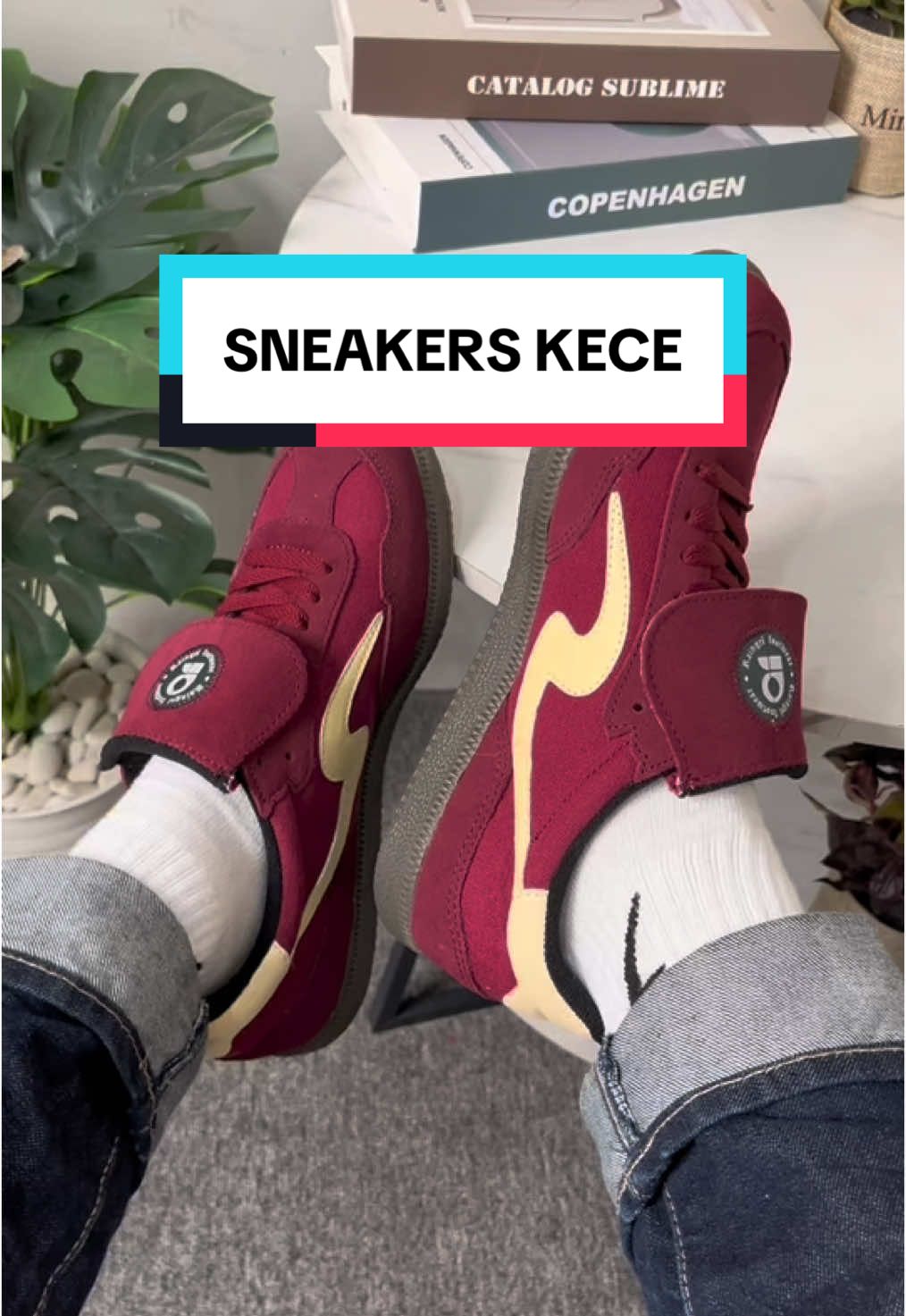 Warna Maroon cuy #sepatukece #sneakers #sepatupria #raingelfootwear #lokalbrand #fypage 