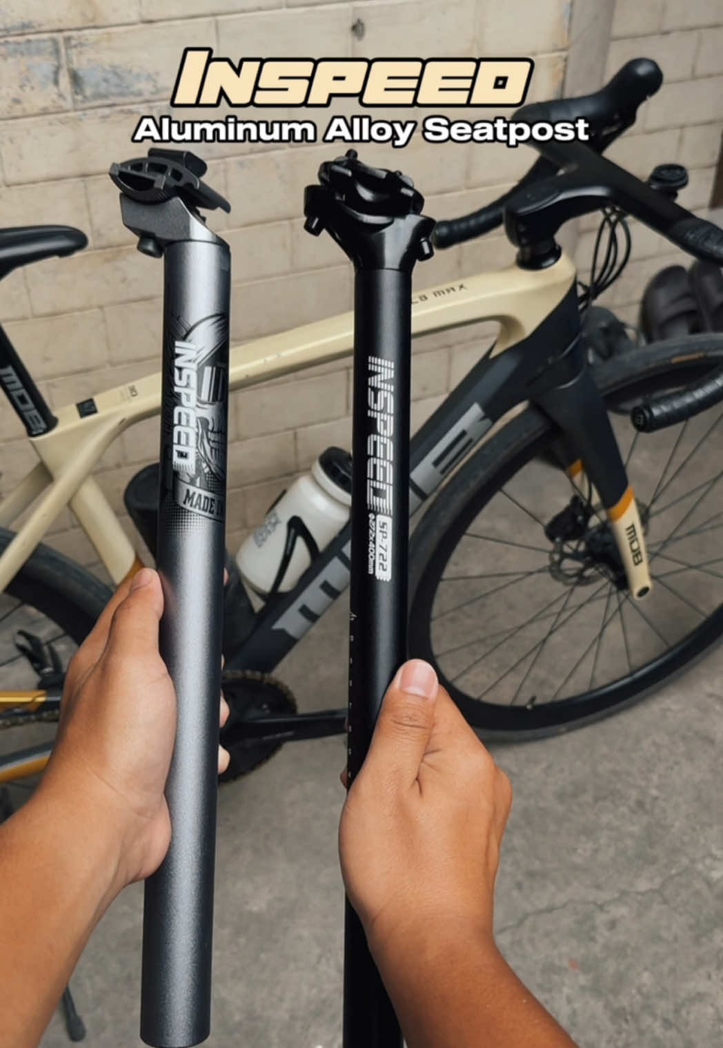 Budgetmeal Seatpost from Inspeed #inspeedseatpost #bikeseatpost #mtbseatpost #roadbikeseatpost #272mmseatpost #316mmseatpost #mursean #siklistangtiktoker #siklista 
