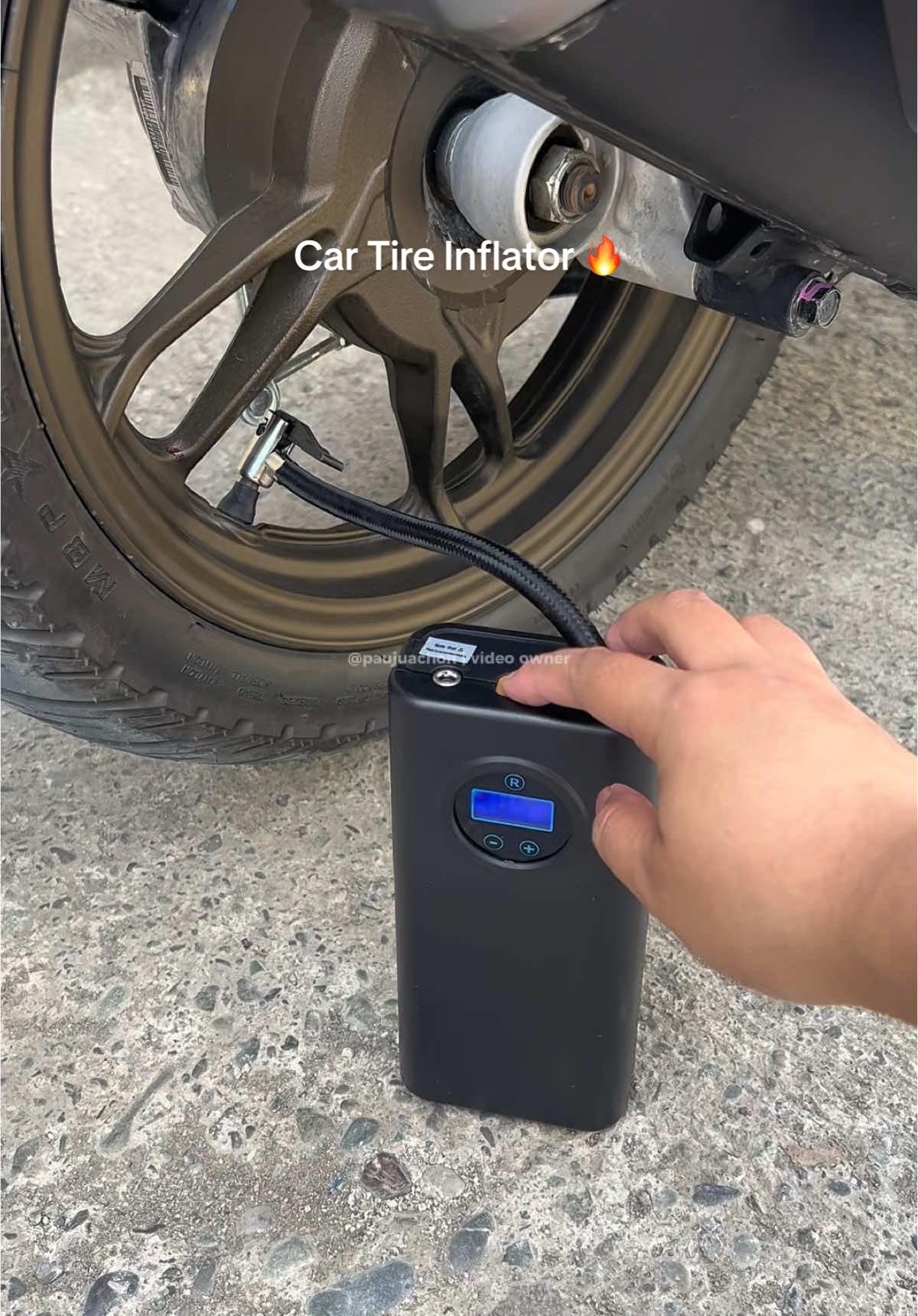 no need na pumunta ng gasolinahan pag meron ka neto ✨ #tireinflator #aircompressor #cartireinflator #motoraccessories #portableaircompressor #click125i 