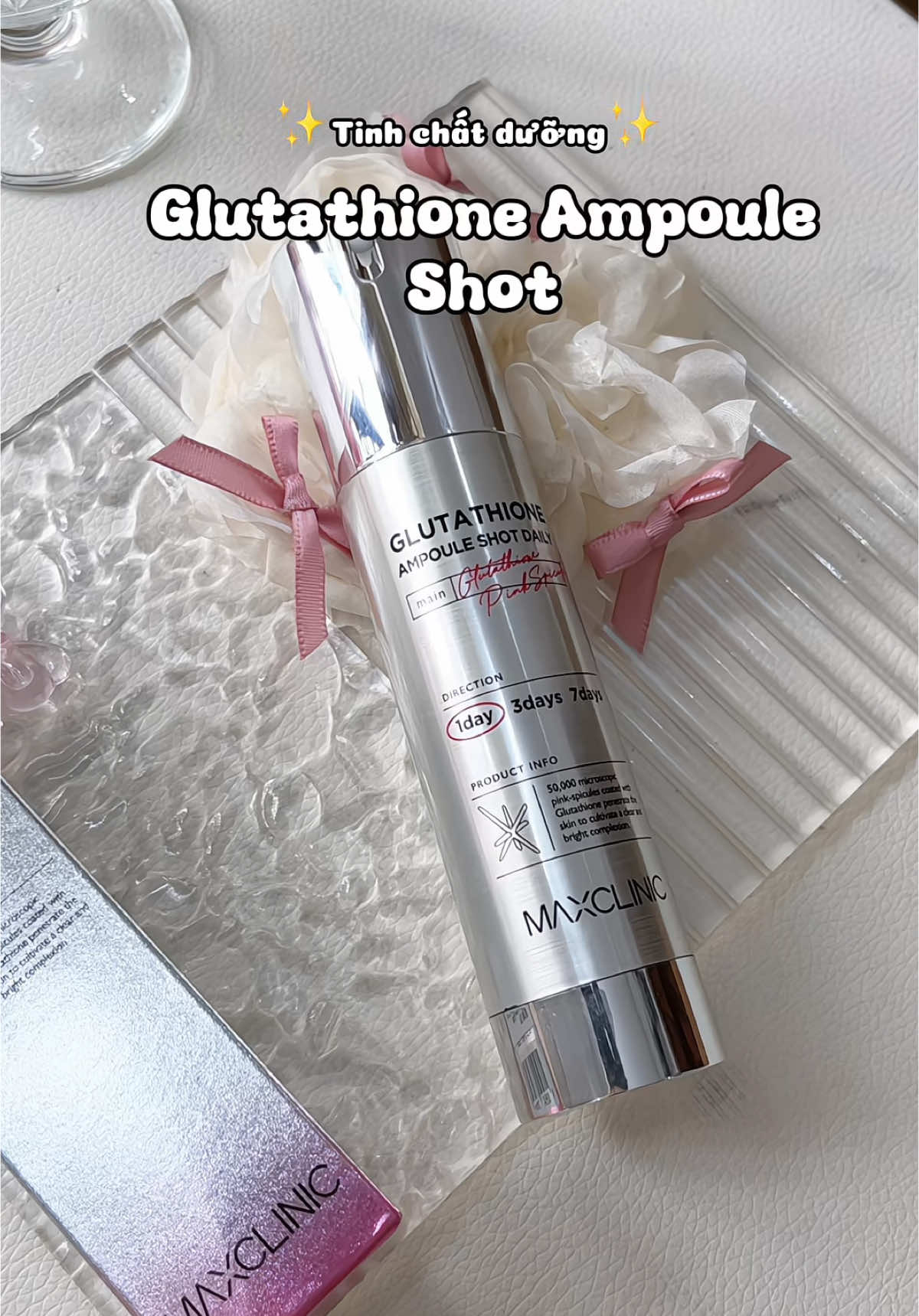 #ampouleshot #glutathioneampouleshot #vikimglutathione #maxclinic #duongda #chamsocda #reviewlamdep #unboxing #unboxdoxin06 