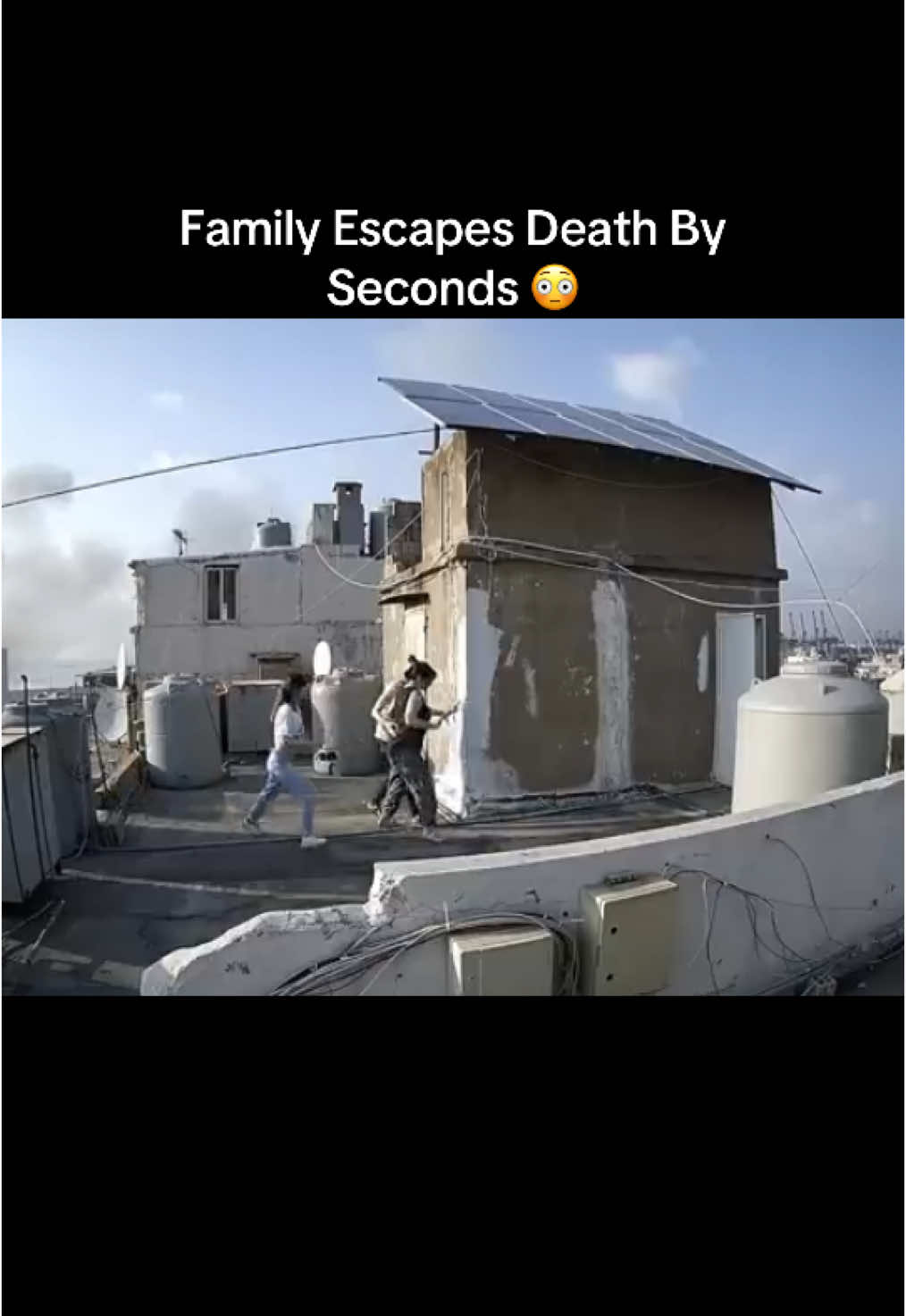 They Were So Lucky😳 #disasters #explosion #nearmiss #footage #escape #scary #scarytiktoks #xzyabc #fyp 