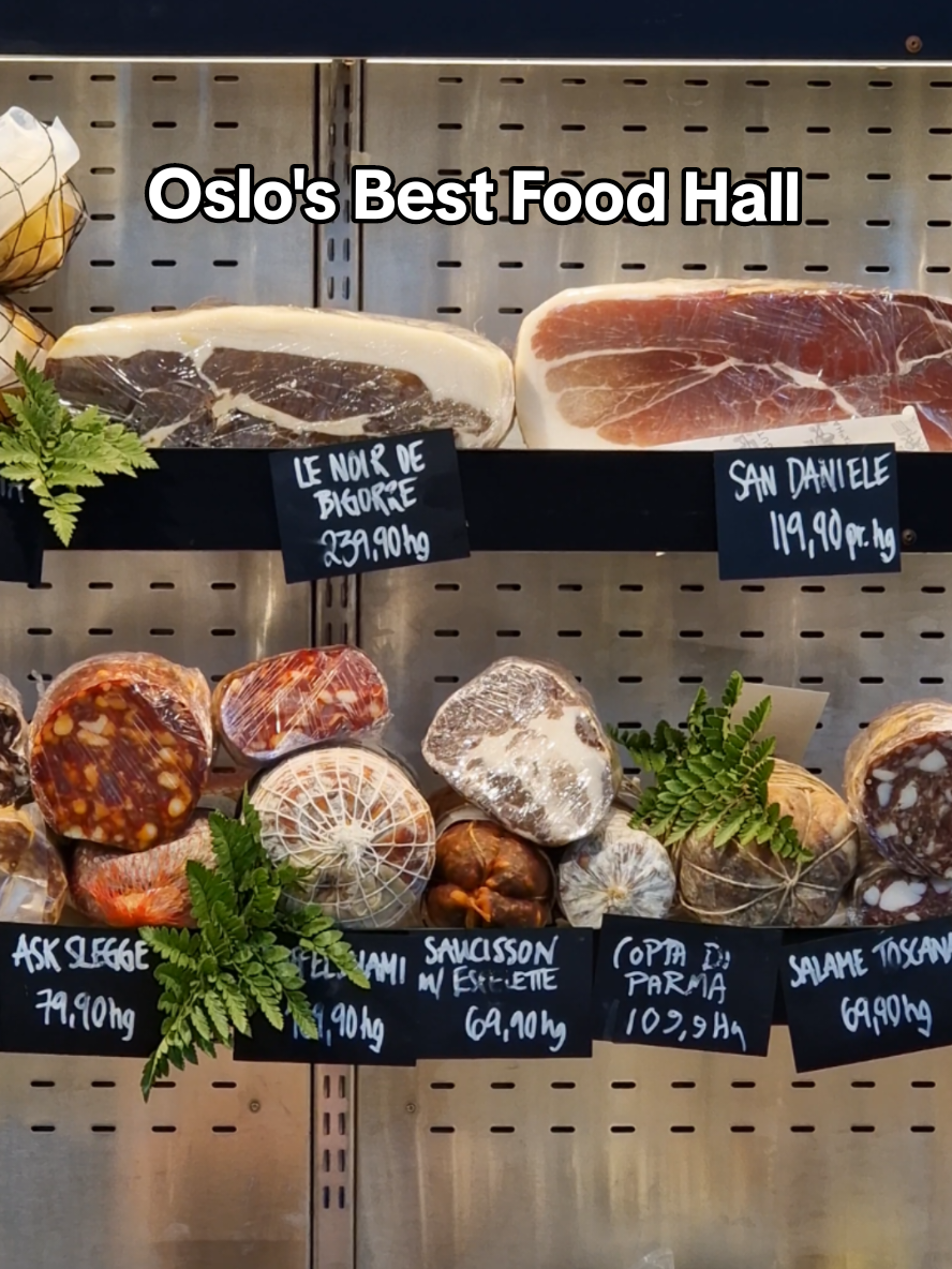 This is Oslo's must-visit foodie spot for trying all the best Norwegian & international ingredients.  📍Mathallen Food Hall This indoor market is home to specialty shops, gourmet eateries, and artisinal products. Many restaurants serve Nordic food, but there are plenty of international flavors as well.  #oslo #oslonorway #visitoslo #oslofood 