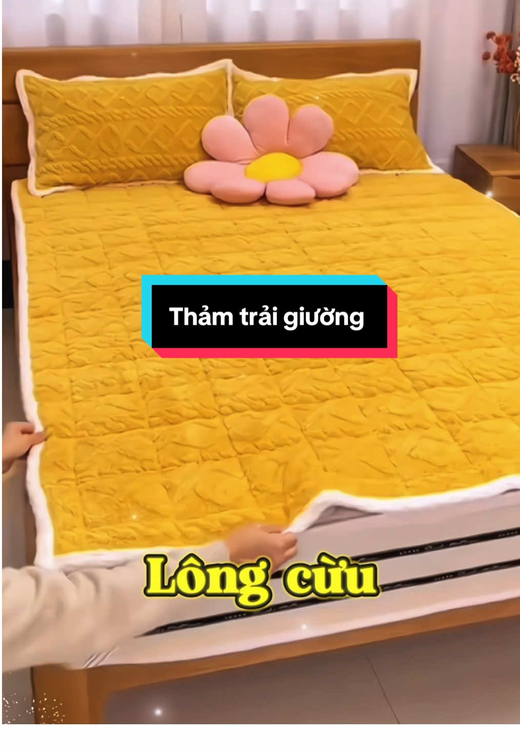 Thảm trải giường kí túc xá . Thảm nỉ nhung trải giường 3 lớp chất liệu lông cừu #viralvideo #thamtraigiuong #thamtraigiuonglongcuu #dogiadung #xuhuongtiktok #saleluongvetiktok #LearnOnTikTok 