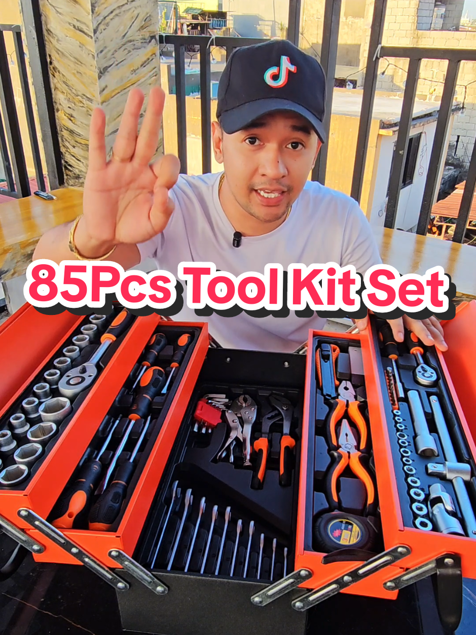 85Pcs Tool Kit Set Metal Case 🔥 #toolkitset #85pcstoolsset #tools #46pcssocketwwrenchset #powertools #toolbox #toolkit 