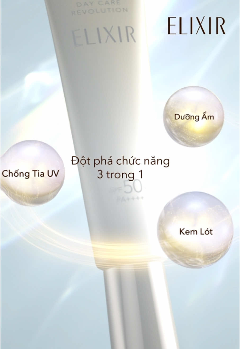 ✨BƯỚC TIẾN CẢI THIỆN TOÀN DIỆN 3 CÔNG NĂNG TRONG 1 TỪ ELIXIR✨ Mang đến sự đột phá ở cả 3 công năng: chống tia UV, làm kem lót, dưỡng ẩm chống lão hóa, bước tiến khoa học năng lượng từ ELIXIR hứa hẹn là lựa chọn tối ưu giúp bạn bảo vệ làn da, đẩy lùi lão hóa mỗi ngày.  Ra mắt chính thức ngày 01.03. Hãy cùng chờ đón! #Elixir #KhoaHocNangLuong #MitoRevitalizer #DayCareRevolution ELIXIR – ĐẨY LÙI LÃO HÓA CÙNG 42 NĂM NGHIÊN CỨU KHOA HỌC VỀ COLLAGEN