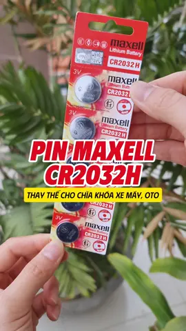 Pin Maxell CR2032H thay thế cho chìa khóa xe máy, oto, airtag, remote...#pin #pincr2032 #cr2032 #pinremote 