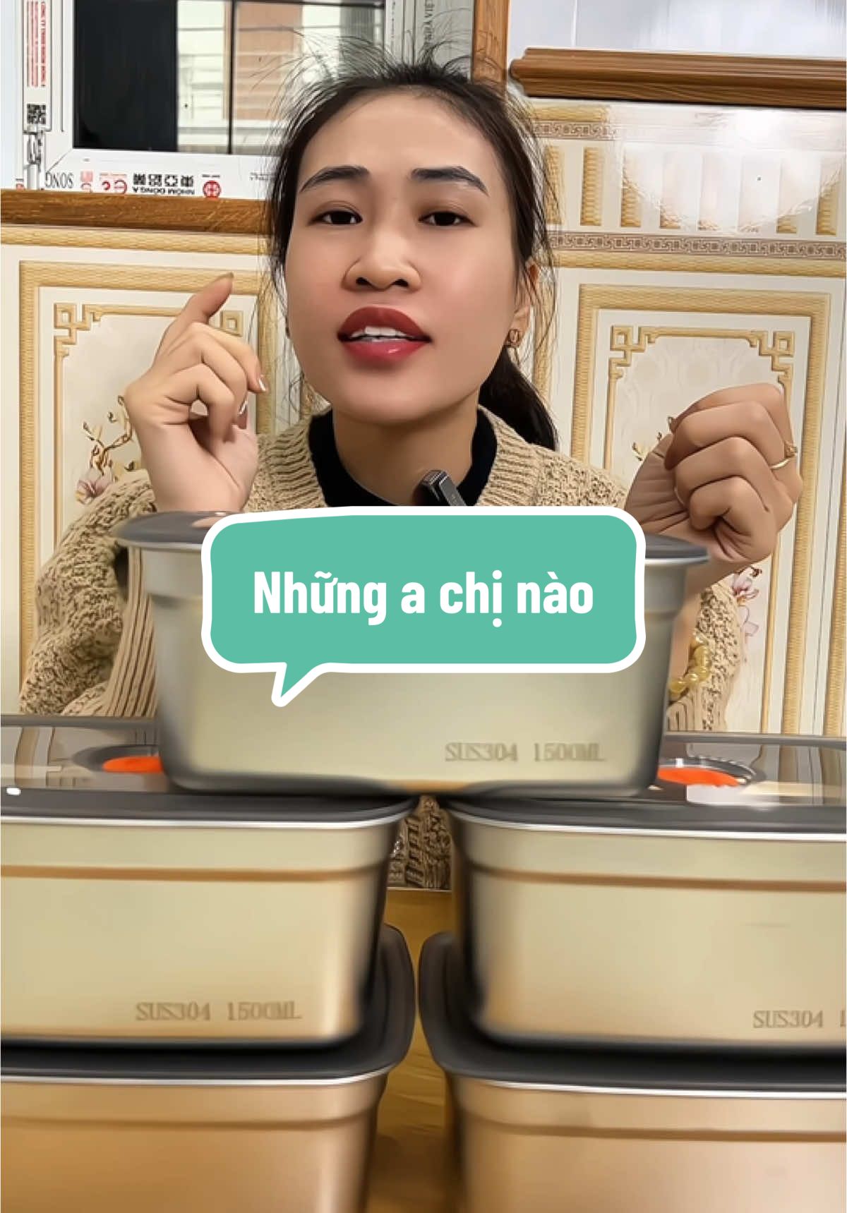 Combo 5 hộp đựng thực phẩm inox 304 dung tích 1500ml #hopdungthucpham #hopdungthucphamtulanh #hopdunginox #inox304 #dogiadung #nhung1m45 