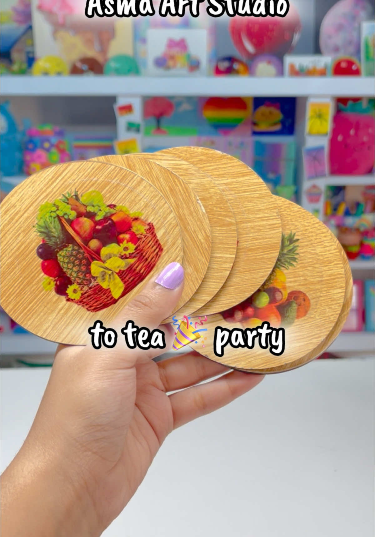 Aesthetic Coaster Makeover  #artwork #painting #fyp #followers➕ #Art #DIY #cake #fyppp #pov #aestheticvideos #makeover 