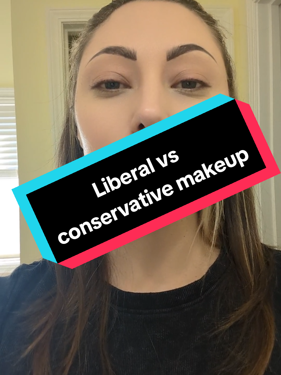 Liberal and conservative makeup #makeup #liberal #conservative #womensupportingwomen 