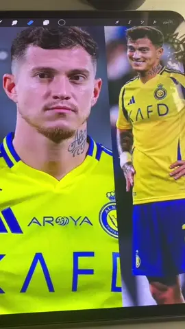 #اوتافيو #النصر_ السعودي 💛 #فن _ الرسم  #فولو🙏🏻لايك❤️اكسبلور 