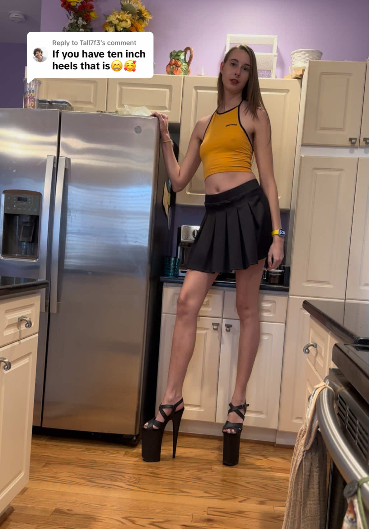 Replying to @Tall7f3  here they are! They’re fun 😁  #highheels #pleasers #talltok #tall #blissfulellie 