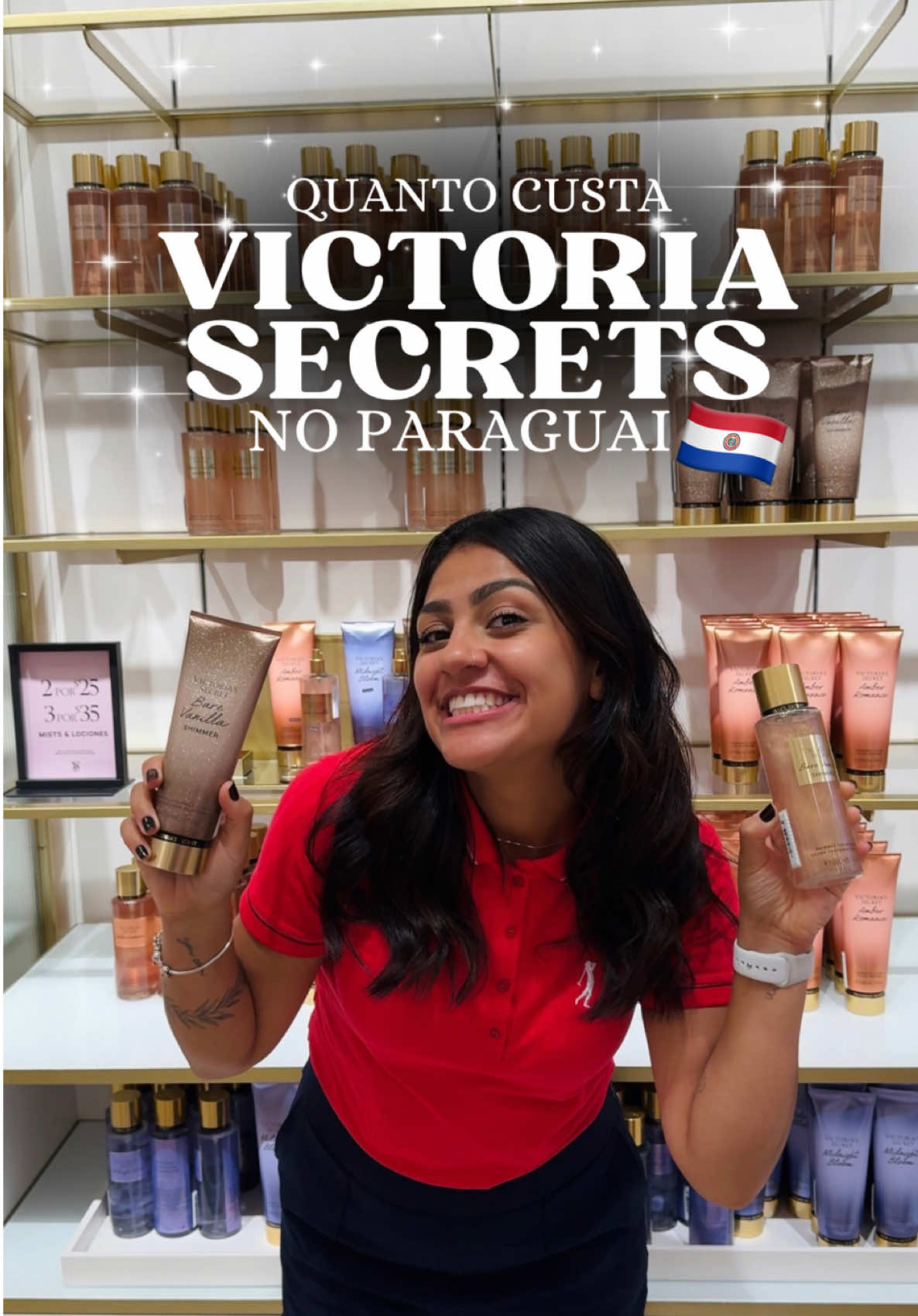 Você nunca imaginou que encontraria VS com os melhores preços, né?! 🎀✨ Não precisa mais procurar, eu encontrei pra você! 😍 o melhor preço do Paraguai! Sabia que VS não é só perfume? 😱 @victoriassecretparaguay  A loja é incrível, enorme ✨ e você encontra dentro do Shopping Paris, no Paraguai! 🇵🇾  Quem aí também ama? ✨🧴 vem conhecer!