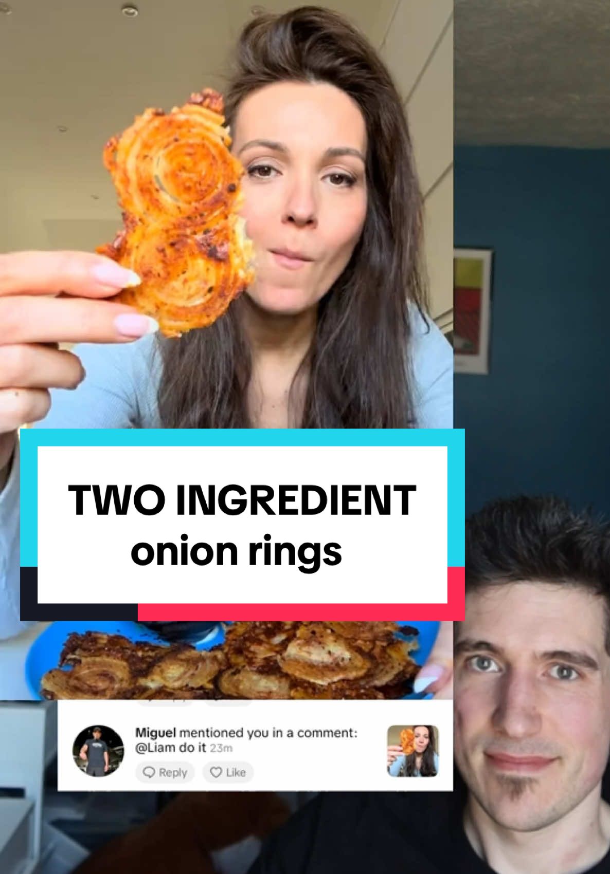 Replying to @bowiebabe thank you @STELLA DRIVAS for the TWO INGREDIENT onion ring recipe 😁 #onionrings #healthyrecipes #EasyRecipes #lowcarb #Recipe 