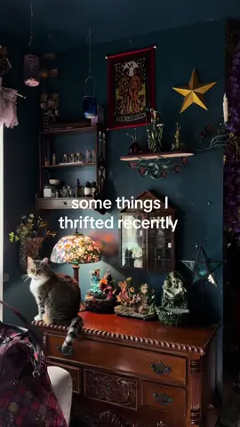 thinking of doing a giveaway w some of these items #whimsical #whimsigoth #vintage #antique #celestial #aesthetic #bedroom #RoomTour #fyp #thrift #thrifted #moon 