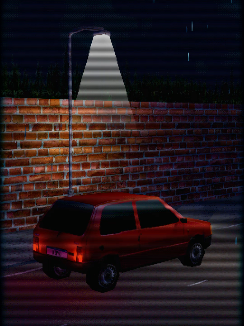[Volver a casa] . . . #render #blender #lowpoly #3d #3dart #pixelart #ps1 #liminal #night #noche #rain #lluvia #nostalgia #relaxing #asmr #car #auto #fiatuno 