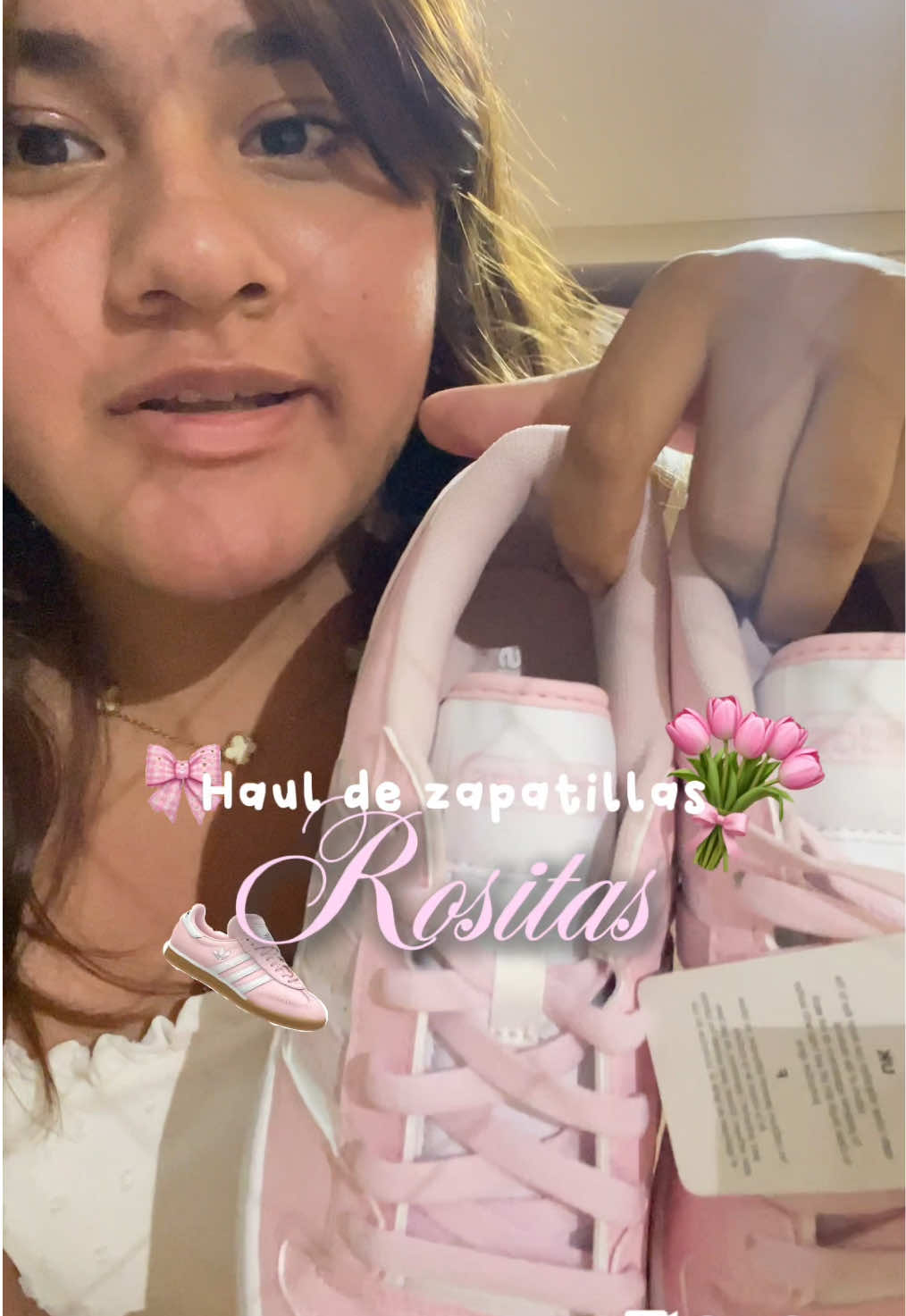 No estaba en mi casa por eso lo grabe bajito :(, si compro algo más para la uni les haré haul :3 #Haul #zapatillas #Girly #Rosado #Rosa #Pink #Adidas #universidad 