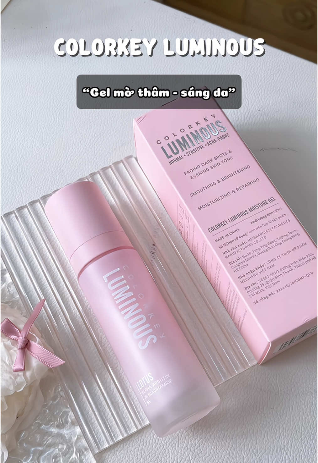 #colorkey #colorkeyvn #colorkeyluminous #moisturizer #gelduongam #duongtrangda #29gemini05 #skincare 