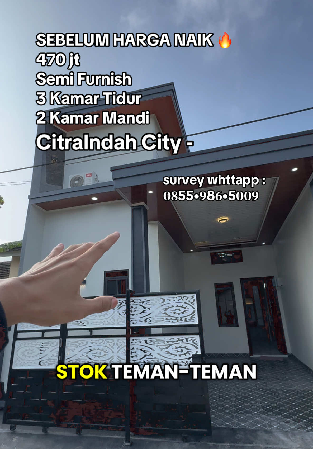 🔥BACA DESKRIPSI 🔥 survey whttapp : 𝟎𝟖𝟓𝟓•𝟗𝟖𝟔•𝟓𝟎𝟎𝟗 📍 CitraIndah City Jl. Raya Cileungsi-jonggol km.23 Kab. Bogor, Jawa Barat. #rumahmurah #siaphuni #citraindah #bogor #cibubur 