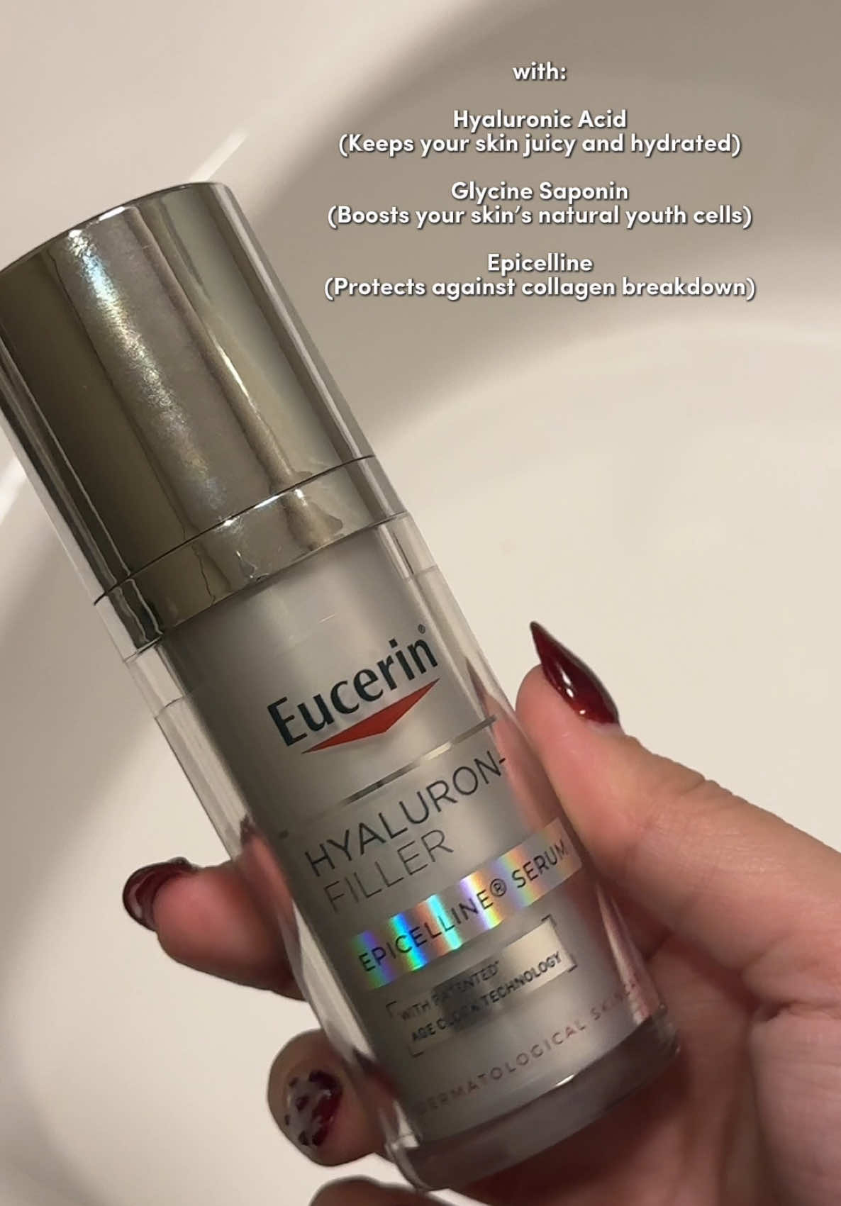 Reactivates youth cells for firmer, younger-looking skin with only ONE serum. Ready to glow? Try Eucerin Hyaluron-filler Elicelline Serum now! @Eucerin Malaysia @Watsons Malaysia @Shopee Malaysia  #MyEucerin #AntiAging #PatentedAgeClock #EpicellineExpert#EucerinAntiAgingExpert #EucerinEpicelline #SGEucerin