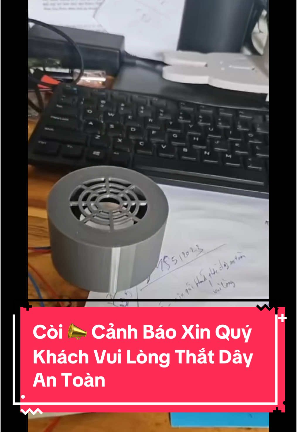 Còi 📣 Cảnh Báo Xin Quý Khách Vui Lòng Thắt Dây An Toàn  #xuhuong #saigon 
