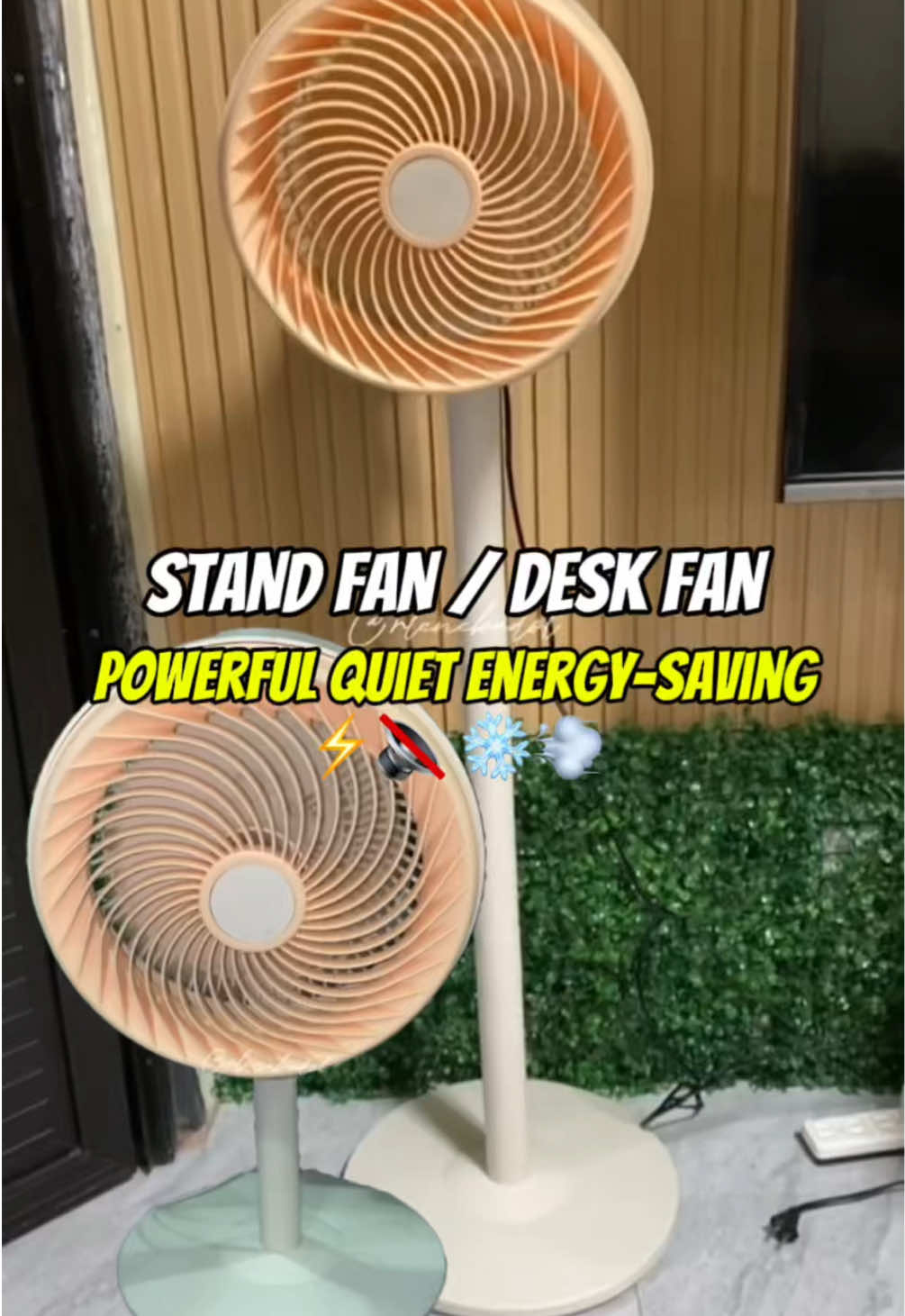 Stay cool & comfortable with this Air Circulation Electric Fan! ❄️💨 With 5 fan blades, 45W power, and quiet operation, enjoy strong wind without the noise! 🔇 Easy to install, easy to clean, and can be used as a stand fan or desk fan! 😍👌 #gamechanger  🛒 Grab yours now! #electricfan #strongwind #energysaving #quietfan #coolingsolutions #deskfan #standfan #homeessentials #easyinstallation #aircirculation #tiktokshop 