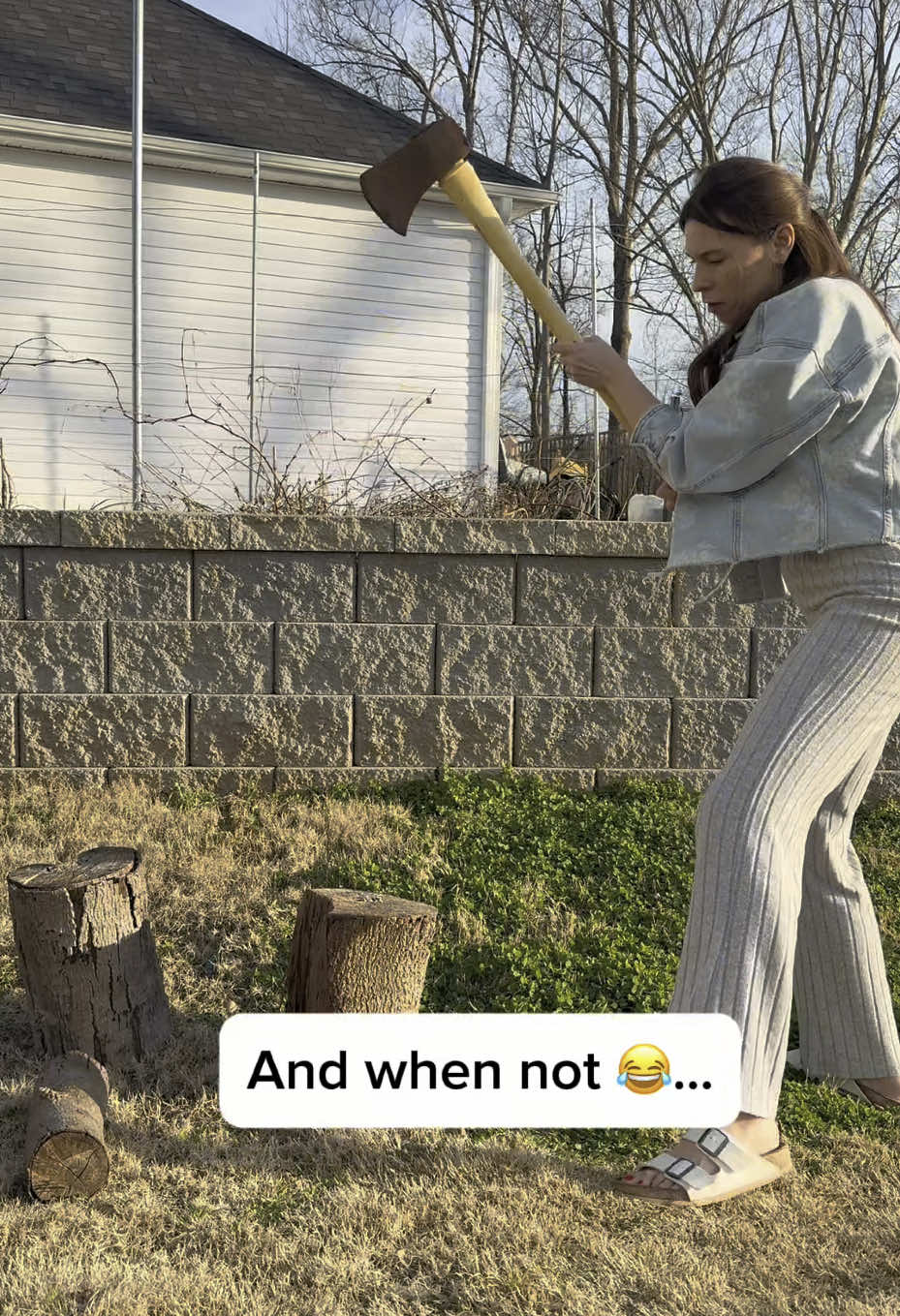 When husband around and when he’s not 😉