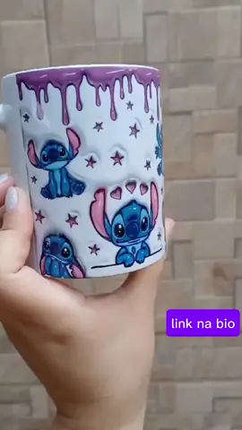 Caneca Xícara Personalizada Lilo e Stitch Disney Efeito 3D - Porcelana 325ml ✅ POR:  22,80 🔗Link na bio