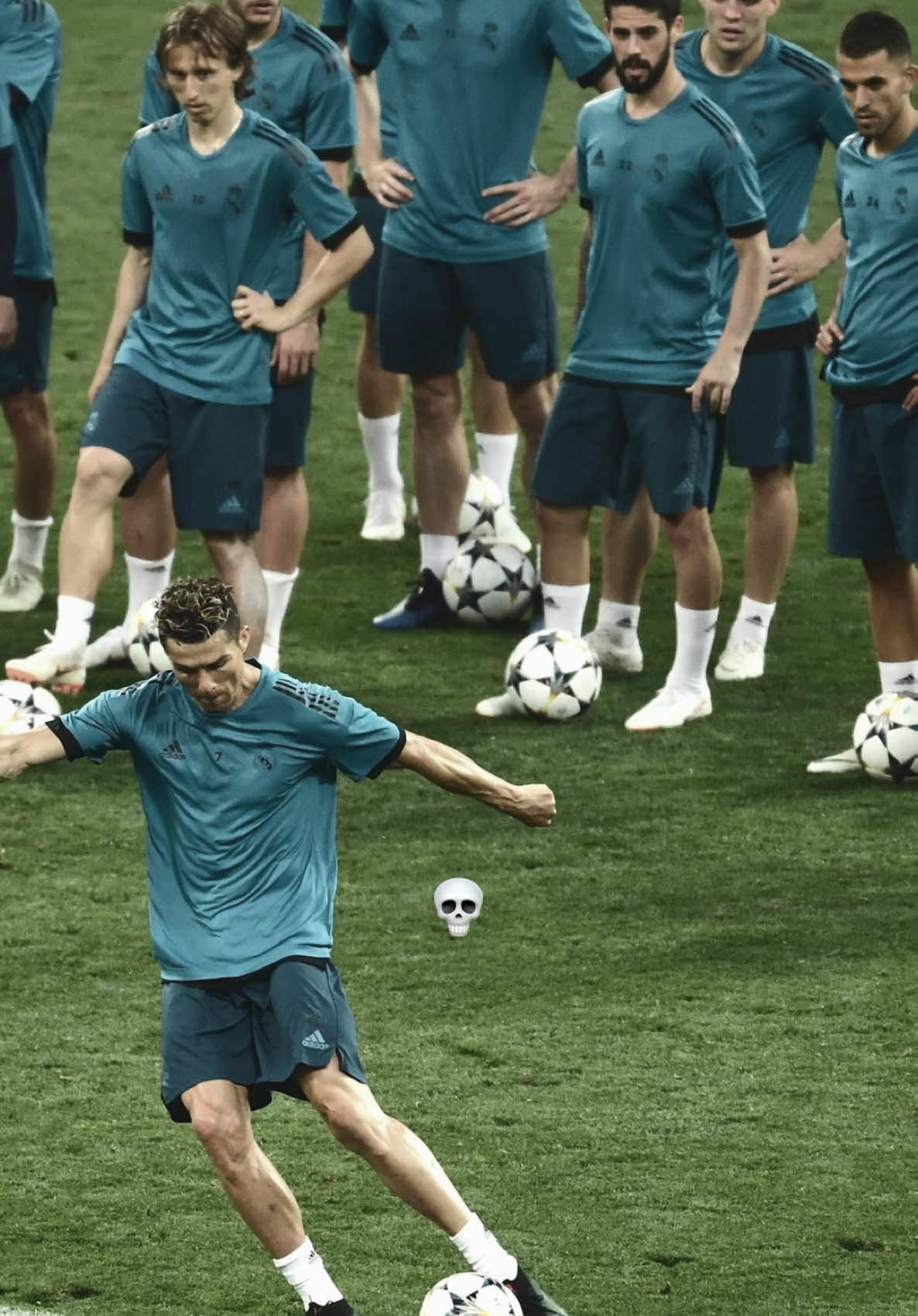 Real Madrid players reactions 💀🥵 #UCL #Ronaldo