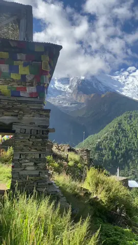 Upper pisang🇳🇵                                              #paradise #trekking #trek #manang #valley #mountain #green #pisang #upper #himalaya #nepal #foryou #fyp #foryoupageofficial #peace #life 