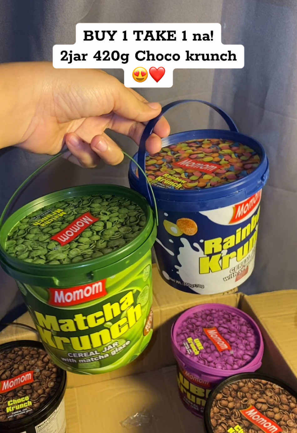 Dalawang jar 420g na Choco krunch for only 199 pesos 😍❤️. #fyp #chocokrunch #cerealchocokrunch #momom #chococookies #chocokrunchmomomfood 