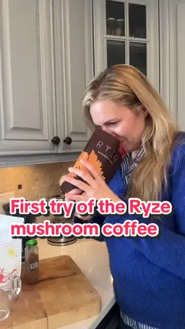 Check my reaction on my first try of the @ryzesuperfoods mushroom coffee!  🍄‍🟫Taste it from my cart!  #mushroomcoffee #ryzeaffiliate #ryzemushroomcoffee #alternativetocoffee #mushrooms #titktokshopfinds #coffeejitters #coffeetok #alternativecoffee 