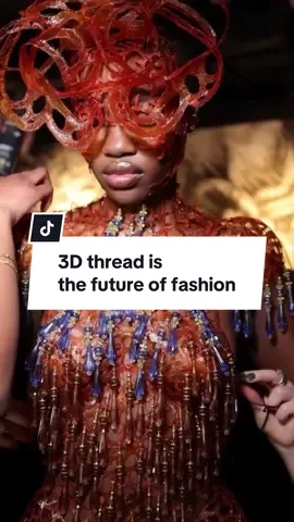3D thread is the future of fashion. You heard it here first. Forget a dystopian future…we are innovative, we are intelligent, and this is just the beginning!  Introduced this @LONDON FASHION WEEK by Karina Bond Shot by @lolo_creativ & Jessica Kruschwitz  #karinabond #emergingdesigner #upnextdesigner #avantgardefashion #londonfashionweek #3dprintedfashion #3Dthread #FutureOfFashion #fashiontiktok 