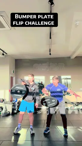Bumper plate flip challenge ✅ we couldn’t resist trying this one 💪🏻 and we had way too much fun doing so. Spot the outtakes and Amy’s attempt ✌🏻 #gym #gymchallenge #plateflipchallenge #weightplates #gymmotivation #GymTok #challenge #Fitness #fitnessmotivation #fitnesstiktok 